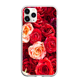 Чехол для iPhone 11 Pro матовый с принтом Букет роз в городе Новоалтайск, Силикон |  | большие | букет | девушкам | красивые | пышные | розы | цветы | яркие