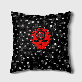 Подушка 3D с принтом GEARS OF WAR | ПАТТЕРН | ШЕСТЕРЕНКИ (Z) в городе Новоалтайск, наволочка – 100% полиэстер, наполнитель – холлофайбер (легкий наполнитель, не вызывает аллергию). | состоит из подушки и наволочки. Наволочка на молнии, легко снимается для стирки | gears | gears 5 | gears of war | gears of war 5 | имульсия | механизмы войны | шестерёнка | шестерёнки | шестерня