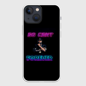 Чехол для iPhone 13 mini с принтом 50 Cent в городе Новоалтайск,  |  | исполнитель | музыкант | розовый | рэпер | сине фиолетово неоновый | черный