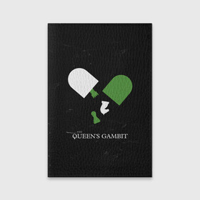Обложка для паспорта матовая кожа с принтом Qweens gambit в городе Новоалтайск, натуральная матовая кожа | размер 19,3 х 13,7 см; прозрачные пластиковые крепления | chess | serial | the queens gambit | аня тейлор джой | сериал | сериалы | ход королевы | шахматы | элизабет хармон