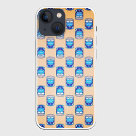 Чехол для iPhone 13 mini с принтом Сгущенка паттерн в городе Новоалтайск,  |  | pop art | десерт | еда | паттерн | поп арт | сгущенка | сладкое