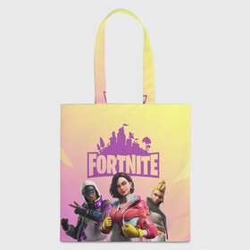 Шоппер 3D с принтом Fortnite Squad в городе Новоалтайск, 100% полиэстер | Плотность: 200 г/м2; Размер: 34×35 см; Высота лямок: 30 см | art | characters | fortnite | game | skins | арт | игра | персонажи | скины | фортнайт