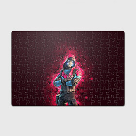 Головоломка Пазл магнитный 126 элементов с принтом Fortnite Bonehead в городе Новоалтайск, полимерный материал с магнитным слоем | 126 деталей, размер изделия —  180*270 мм | art | character | fortnite | game | mask | skin | арт | игра | маска | персонаж | скин | фортнайт