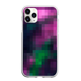 Чехол для iPhone 11 Pro Max матовый с принтом Разноцветный геометрический уз в городе Новоалтайск, Силикон |  | абстрактный | геометрический | зеленый | квадраты | клетка | клетчатый узор | молодежный | сиреневый | фиолетовый