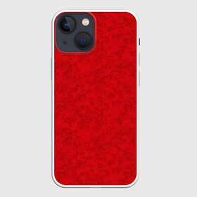 Чехол для iPhone 13 mini с принтом Ярко красный мраморный узор в городе Новоалтайск,  |  | абстрактный | алый | камень | красный | красный мрамор | мрамор | мраморный узор | современный