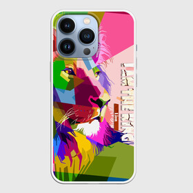Чехол для iPhone 13 Pro с принтом I am the lion king в городе Новоалтайск,  |  | king | lion | кароль | краски | лев | яркая