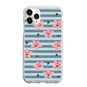 Чехол для iPhone 11 Pro матовый с принтом Smiling Stars в городе Новоалтайск, Силикон |  | smile | star | абстракция | звезда | звездочка | звезды | позитив | радость | смайл | улыбка