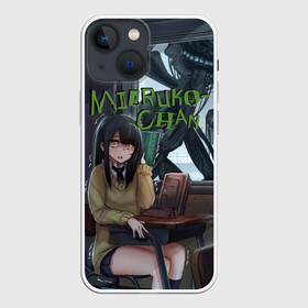 Чехол для iPhone 13 mini с принтом Мерико Чан в городе Новоалтайск,  |  | anime | manga | mieruko chan | девочка которая видит это | комиксы | манга | мерико чан | ужас | хоррор
