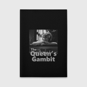 Обложка для автодокументов с принтом Sad Queen в городе Новоалтайск, натуральная кожа |  размер 19,9*13 см; внутри 4 больших “конверта” для документов и один маленький отдел — туда идеально встанут права | chess | serial | the queens gambit | аня тейлор джой | сериал | сериалы | ход королевы | шахматы | элизабет хармон