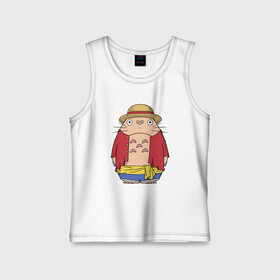 Детская майка хлопок с принтом Totoro Luffy в городе Новоалтайск,  |  | ghibli | japan | luffy | nature | neigbor | neighbour | totoro | анимация | аниме | гибли | друг | животные | лес | луффи | милый | мир | миядзаки | мой сосед тоторо | мульт | мультфильм | природа | сосед | тоторо | хаяо | хранитель