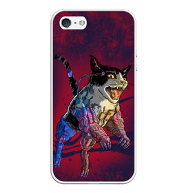 Чехол для iPhone 5/5S матовый с принтом CYBERCAT | КИБЕРКОТ (Z) в городе Новоалтайск, Силикон | Область печати: задняя сторона чехла, без боковых панелей | 2077 | cat | cats | cyber cat | meow | кибер кот | киберкот | кот | котик | котики | коты | кошка | кошки | красивая кошка | мяу