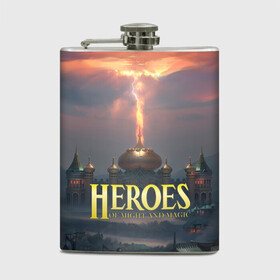 Фляга с принтом Heroes of Might and Magic | HoM (Z) в городе Новоалтайск, металлический корпус | емкость 0,22 л, размер 125 х 94 мм. Виниловая наклейка запечатывается полностью | Тематика изображения на принте: heroes | heroes of might and magic | hom | oldskull | герои | герои меча | герои меча и магии | олдскулл