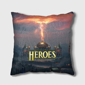 Подушка 3D с принтом Heroes of Might and Magic | HoM (Z) в городе Новоалтайск, наволочка – 100% полиэстер, наполнитель – холлофайбер (легкий наполнитель, не вызывает аллергию). | состоит из подушки и наволочки. Наволочка на молнии, легко снимается для стирки | heroes | heroes of might and magic | hom | oldskull | герои | герои меча | герои меча и магии | олдскулл