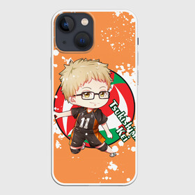 Чехол для iPhone 13 mini с принтом Tsukishima Kei | Haikyu | Волейбол (Z) в городе Новоалтайск,  |  | haikuu | haikyu | haikyuu | tsukishima | tsukishima kei | волейбол | спортивная манга | хайку | хайкю