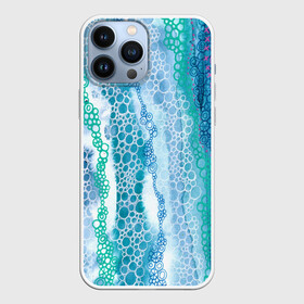 Чехол для iPhone 13 Pro Max с принтом Водопад красочной пены в городе Новоалтайск,  |  | абстракция | акварель | вода | водопад | водопад красочной пены | круги | кругляшки | пена | пузыри | пузырь | узор