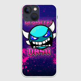 Чехол для iPhone 13 mini с принтом Geometry Dash (80s) в городе Новоалтайск,  |  | dash | geometry | geometry dash | геометри десш | квадрат | мобильная игра | шеометри даш