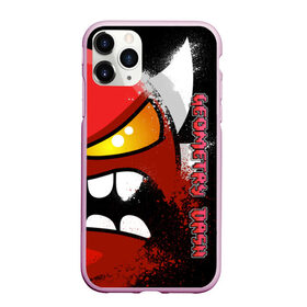 Чехол для iPhone 11 Pro матовый с принтом Geometry Dash (Angry) в городе Новоалтайск, Силикон |  | Тематика изображения на принте: dash | geometry | geometry dash | геометри десш | квадрат | мобильная игра | шеометри даш