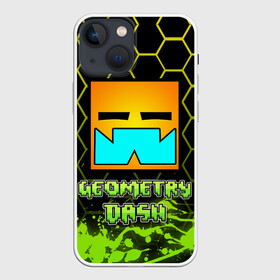 Чехол для iPhone 13 mini с принтом Geometry Dash (Классика) в городе Новоалтайск,  |  | dash | geometry | geometry dash | геометри десш | квадрат | мобильная игра | шеометри даш