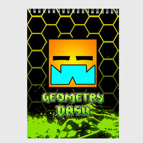 Скетчбук с принтом Geometry Dash (Классика) в городе Новоалтайск, 100% бумага
 | 48 листов, плотность листов — 100 г/м2, плотность картонной обложки — 250 г/м2. Листы скреплены сверху удобной пружинной спиралью | dash | geometry | geometry dash | геометри десш | квадрат | мобильная игра | шеометри даш