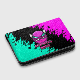 Картхолдер с принтом с принтом Geometry Dash в городе Новоалтайск, натуральная матовая кожа | размер 7,3 х 10 см; кардхолдер имеет 4 кармана для карт; | dash | geometry | geometry dash | геометри десш | квадрат | мобильная игра | шеометри даш
