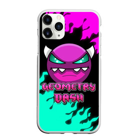 Чехол для iPhone 11 Pro Max матовый с принтом Geometry Dash в городе Новоалтайск, Силикон |  | Тематика изображения на принте: dash | geometry | geometry dash | геометри десш | квадрат | мобильная игра | шеометри даш