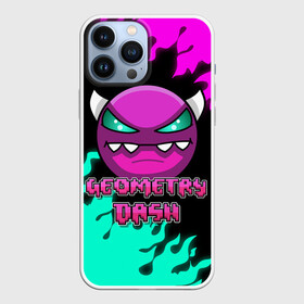 Чехол для iPhone 13 Pro Max с принтом Geometry Dash в городе Новоалтайск,  |  | dash | geometry | geometry dash | геометри десш | квадрат | мобильная игра | шеометри даш