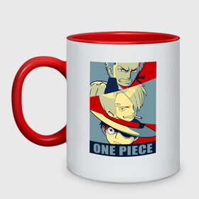 Кружка двухцветная с принтом One Piece. Большой куш в городе Новоалтайск, керамика | объем — 330 мл, диаметр — 80 мм. Цветная ручка и кайма сверху, в некоторых цветах — вся внутренняя часть | anime | manga | monkey d. luffy | one piece | аниме | большой куш | ван пис | вон пис | гол д. роджер | кайдо | король пиратов | луфи | луффи | манга | манки д. луффи | нами | нико робин | пират | портгас д. эйс | ророноа зоро