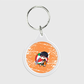 Брелок круглый с принтом Kageyama tobio | Haikyu (Z) в городе Новоалтайск, пластик и полированная сталь | круглая форма, металлическое крепление в виде кольца | Тематика изображения на принте: haikuu | haikyu | haikyuu | kageyama | kageyama tobio | tobio | волейбол | спортивная манга | хайку | хайкю
