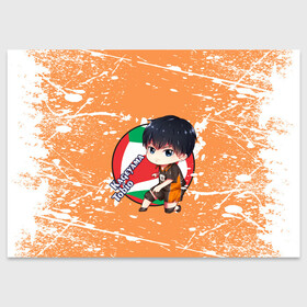Поздравительная открытка с принтом Kageyama tobio | Haikyu (Z) в городе Новоалтайск, 100% бумага | плотность бумаги 280 г/м2, матовая, на обратной стороне линовка и место для марки
 | haikuu | haikyu | haikyuu | kageyama | kageyama tobio | tobio | волейбол | спортивная манга | хайку | хайкю