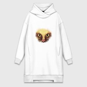 Платье-худи хлопок с принтом Глаза кошки в городе Новоалтайск,  |  | animalistic | art | cat | digital | drawing | illustration | print | арт | взгляд | животные | иллюстрация | кошка | принт