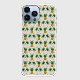 Чехол для iPhone 13 Pro Max с принтом Узор ретро Ананасы в городе Новоалтайск,  |  | Тематика изображения на принте: абстрактный | ананасы | винтажный | детский | кухня | модный | ретро | тропические фрукты | тропический | экзотический