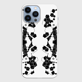 Чехол для iPhone 13 Pro Max с принтом пятиугольники абстракция в городе Новоалтайск,  |  | Тематика изображения на принте: абстракция | геометрия | пятиугольники | симметрия | чёрно белое