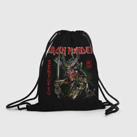 Рюкзак-мешок 3D с принтом Iron Maiden, Senjutsu в городе Новоалтайск, 100% полиэстер | плотность ткани — 200 г/м2, размер — 35 х 45 см; лямки — толстые шнурки, застежка на шнуровке, без карманов и подкладки | iron maiden | senjutsu | айрон мейден | группы | музыка | рок | самурпй | хеви метал | череп
