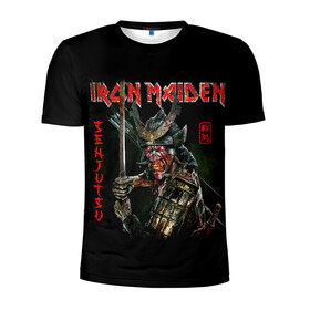 Мужская футболка 3D спортивная с принтом Iron Maiden, Senjutsu в городе Новоалтайск, 100% полиэстер с улучшенными характеристиками | приталенный силуэт, круглая горловина, широкие плечи, сужается к линии бедра | iron maiden | senjutsu | айрон мейден | группы | музыка | рок | самурпй | хеви метал | череп