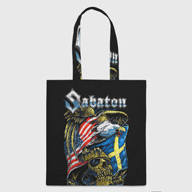 Шоппер 3D с принтом Sabaton в городе Новоалтайск, 100% полиэстер | Плотность: 200 г/м2; Размер: 34×35 см; Высота лямок: 30 см | heavy metal | heroes | sabaton | the great war | the last stand | группы | метал | музыка | сабатон | хэви метал
