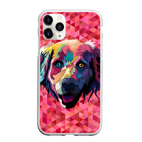 Чехол для iPhone 11 Pro матовый с принтом Радужный пёс в городе Новоалтайск, Силикон |  | animal | dog | звери | пёс | пёсель | радужный | собака | собакен