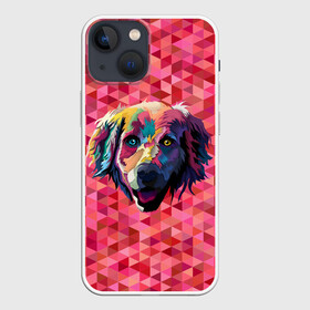 Чехол для iPhone 13 mini с принтом Радужный пёсель в городе Новоалтайск,  |  | animal | dog | звери | пёс | пёсель | радужный | собака | собакен