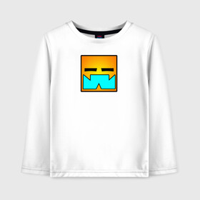 Детский лонгслив хлопок с принтом Geometry Dash (КВАДРАТ) в городе Новоалтайск, 100% хлопок | круглый вырез горловины, полуприлегающий силуэт, длина до линии бедер | Тематика изображения на принте: dash | geometry | geometry dash | геометри десш | квадрат | мобильная игра | шеометри даш