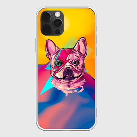 Чехол для iPhone 12 Pro Max с принтом Собака с молнией в городе Новоалтайск, Силикон |  | Тематика изображения на принте: dog | бульдог | гроза | молния | мопс | пес | собака | собаки | собачка | текстура