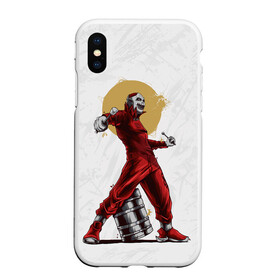 Чехол для iPhone XS Max матовый с принтом JOES JORDISON | SLIPKNOT | СЛИПКНОТ (Z) в городе Новоалтайск, Силикон | Область печати: задняя сторона чехла, без боковых панелей | joey jordison | rock | slipknot | джонас джордисон | петля | рок | скользящий узел | слипкнот | тяжелый рок | удавка