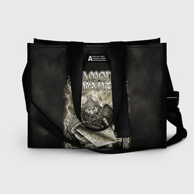 Сумка-шоппер 3D с принтом Amon Amarth в городе Новоалтайск, 100% полиэстер | застегивается на металлическую кнопку; внутренний карман застегивается на молнию. Стенки укреплены специальным мягким материалом, чтобы защитить содержимое от несильных ударов
 | amon amarth | metal | викинг метал | группы | дэт метал | метал | музыка | рок