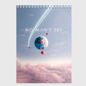 Скетчбук с принтом No mans sky в городе Новоалтайск, 100% бумага
 | 48 листов, плотность листов — 100 г/м2, плотность картонной обложки — 250 г/м2. Листы скреплены сверху удобной пружинной спиралью | Тематика изображения на принте: game | games | no mans sky | no men sky | space | выжывалка | игра | игры | космические корабли | космический корабль | космос | ноу менс скай | планеты | путешествие | путешествия