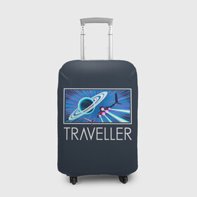 Чехол для чемодана 3D с принтом Traveller в городе Новоалтайск, 86% полиэфир, 14% спандекс | двустороннее нанесение принта, прорези для ручек и колес | game | games | no mans sky | no men sky | space | выжывалка | игра | игры | космические корабли | космический корабль | космос | ноу менс скай | планеты | путешествие | путешествия