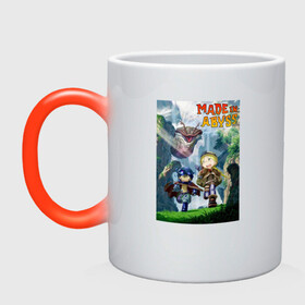 Кружка хамелеон с принтом Made in Abyss / Созданный в Бездне в городе Новоалтайск, керамика | меняет цвет при нагревании, емкость 330 мл | made in abyss | nanachi | regu | riko | бездна | нанати | наначи | рег | рико | рэг | сделано в бездне | созданный в бездне