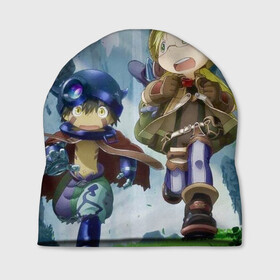 Шапка 3D с принтом Made in Abyss / Созданный в Бездне в городе Новоалтайск, 100% полиэстер | универсальный размер, печать по всей поверхности изделия | made in abyss | nanachi | regu | riko | бездна | нанати | наначи | рег | рико | рэг | сделано в бездне | созданный в бездне