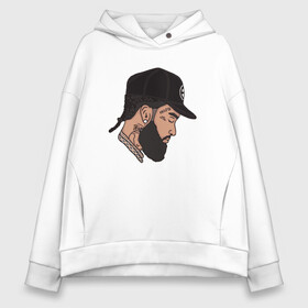 Женское худи Oversize хлопок с принтом Peace Nipsey в городе Новоалтайск, френч-терри — 70% хлопок, 30% полиэстер. Мягкий теплый начес внутри —100% хлопок | боковые карманы, эластичные манжеты и нижняя кромка, капюшон на магнитной кнопке | coast | hip hop | hussle | los angeles | new school | nipsey | rap | rapper | rip | tmc | victory lap | west | диджей | лос анджелес | микрофон | музыка | нипси | рэп | рэпер | сша | хассл | хип хоп
