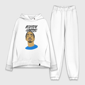 Женский костюм хлопок Oversize с принтом Hussle в городе Новоалтайск,  |  | coast | hip hop | hussle | los angeles | new school | nipsey | rap | rapper | rip | tmc | victory lap | west | диджей | лос анджелес | микрофон | музыка | нипси | рэп | рэпер | сша | хассл | хип хоп