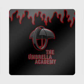 Магнит виниловый Квадрат с принтом The Umbrella Academy | Академи в городе Новоалтайск, полимерный материал с магнитным слоем | размер 9*9 см, закругленные углы | Тематика изображения на принте: dark horse comics | the umbrella academy | umbrella | академия амбрелла | комикс | комильфо
