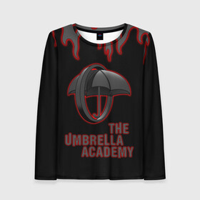 Женский лонгслив 3D с принтом The Umbrella Academy | Академи в городе Новоалтайск, 100% полиэстер | длинные рукава, круглый вырез горловины, полуприлегающий силуэт | dark horse comics | the umbrella academy | umbrella | академия амбрелла | комикс | комильфо