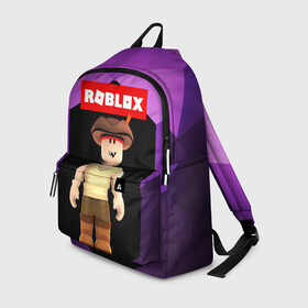 Рюкзак 3D с принтом ROBLOX | РОБЛОКС (Z) в городе Новоалтайск, 100% полиэстер | лямки с регулируемой длиной, сверху петелька, чтобы рюкзак можно было повесить на вешалку. Основное отделение закрывается на молнию, как и внешний карман. Внутри два дополнительных кармана, один из которых закрывается на молнию. По бокам два дополнительных кармашка | Тематика изображения на принте: game | gamer | roblox | simulator | игра | конструктор | роблок | роблокс | симулятор | строительство | фигура
